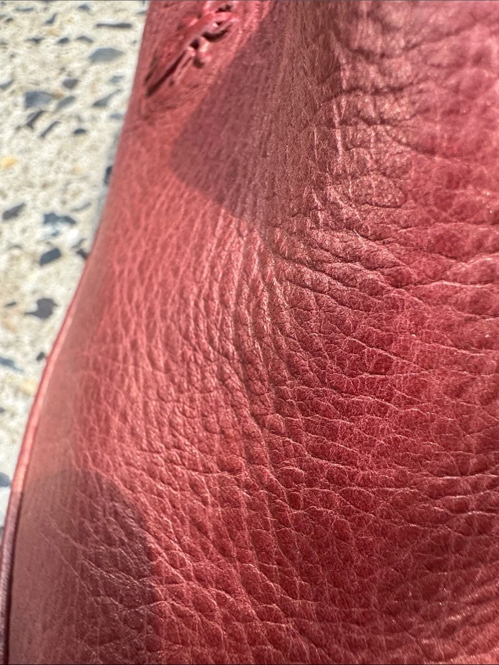Fly London Red Leather Open-Toe Slide Mules